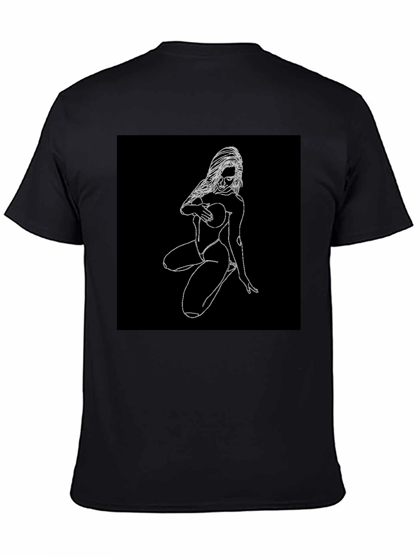 Edgy Graphic Tee - Minimalist Woman Design