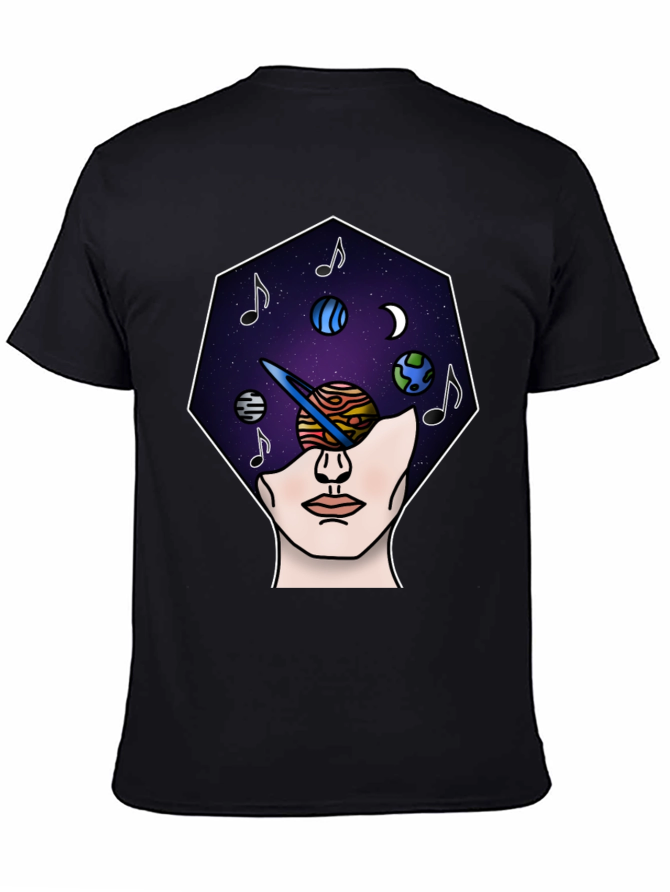 Cosmic Mind T-Shirt - Galaxy Head Tee