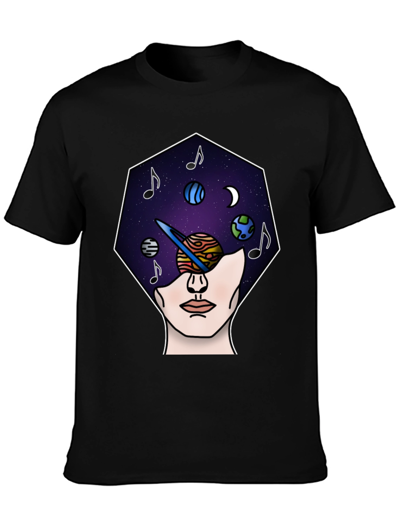 Cosmic Mind T-Shirt - Galaxy Head Tee
