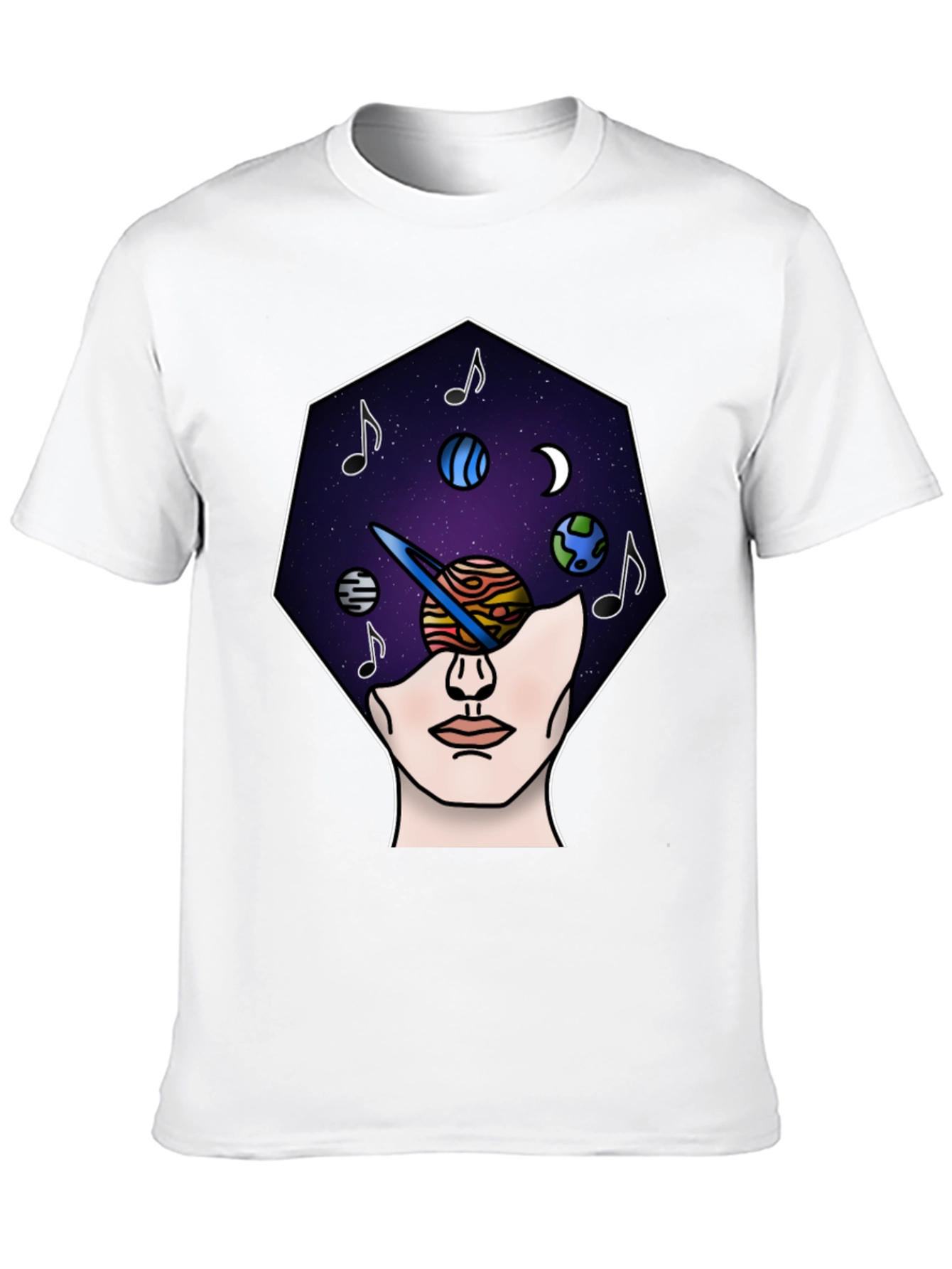Cosmic Mind T-Shirt - Galaxy Head Tee