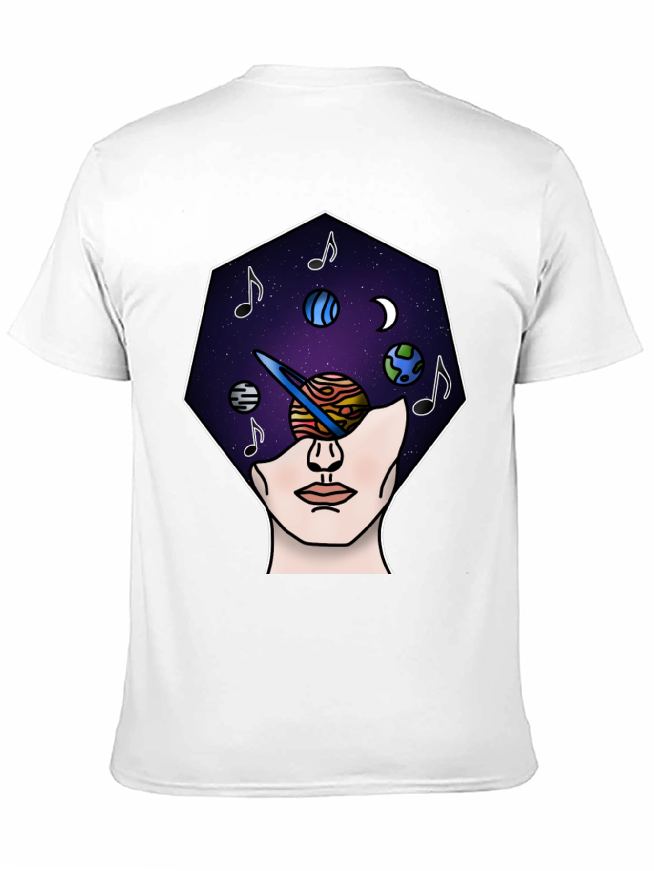 Cosmic Mind T-Shirt - Galaxy Head Tee