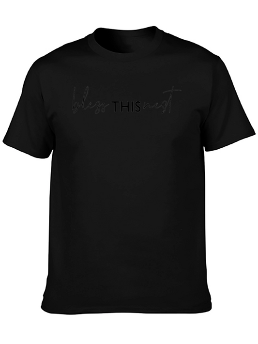 Bless This Nest Unisex Black T-Shirt