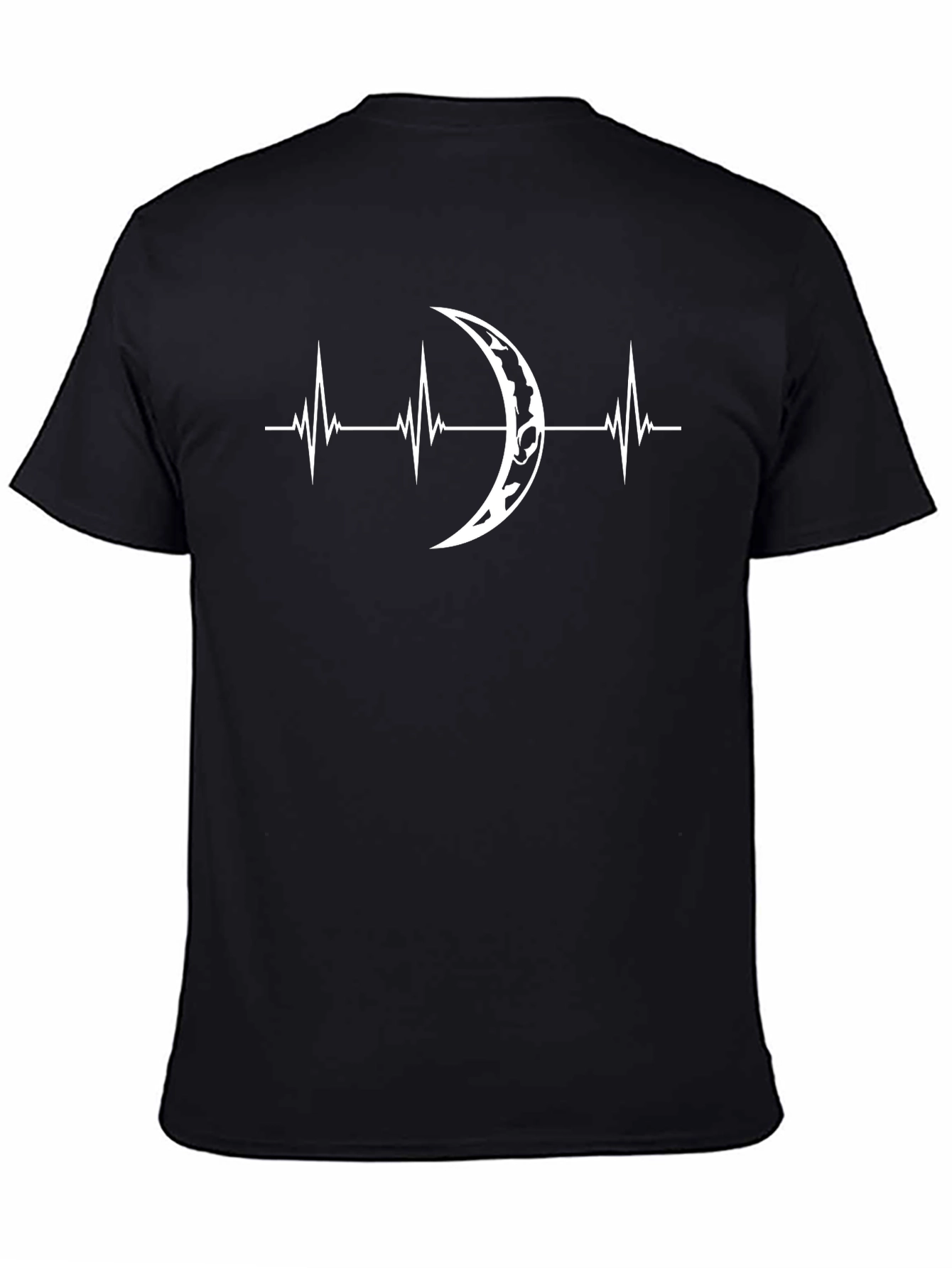 Moon Heartbeat T-Shirt - Unique Celestial Graphic Tee