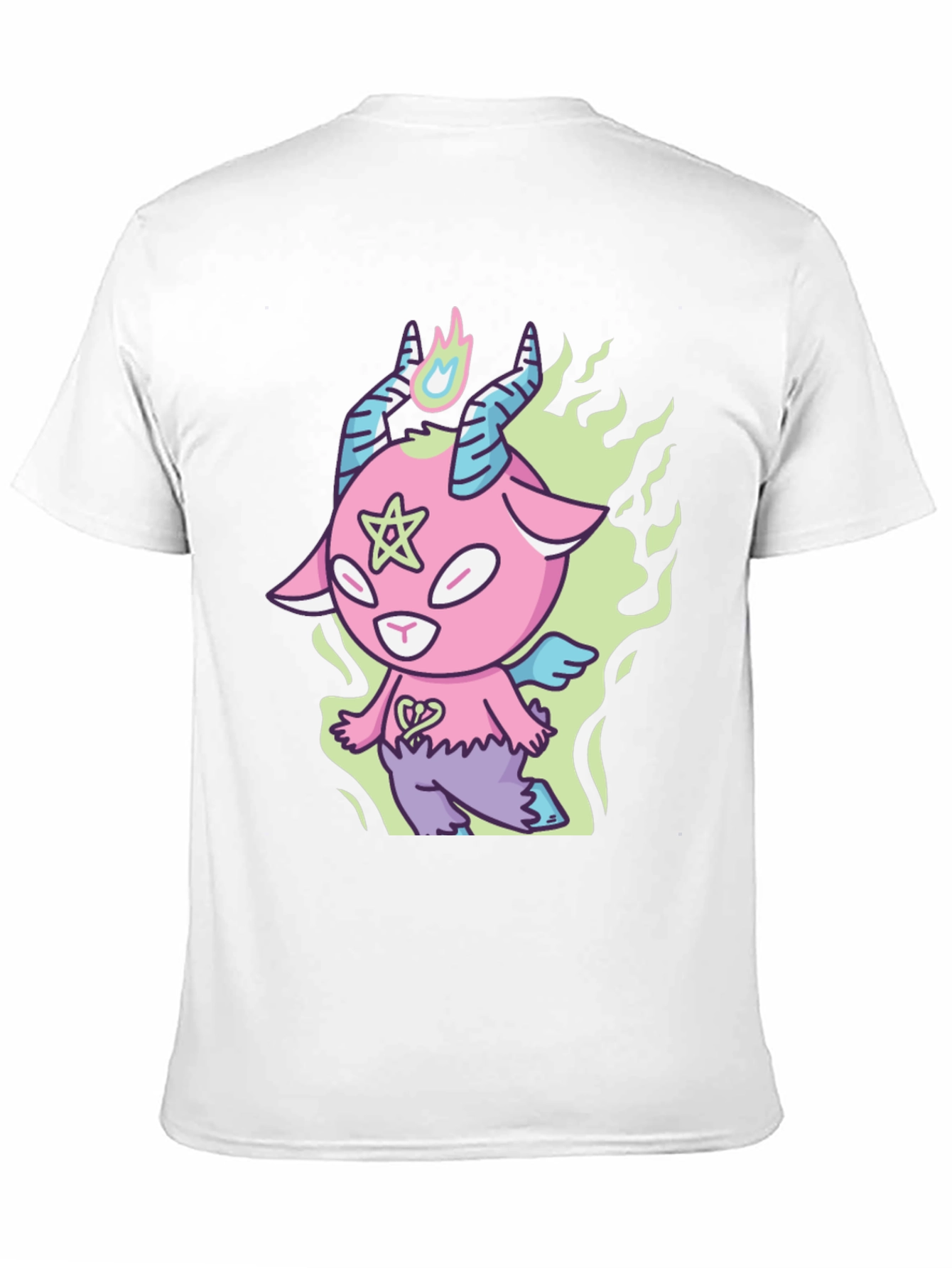 Cartoon Baphomet T-Shirt - Kawaii Devil Tee
