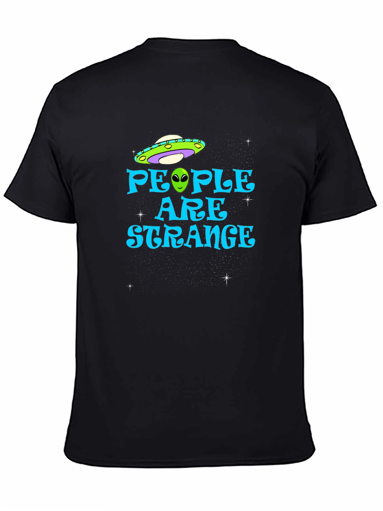 People Are Strange Alien UFO Graphic T-Shirt