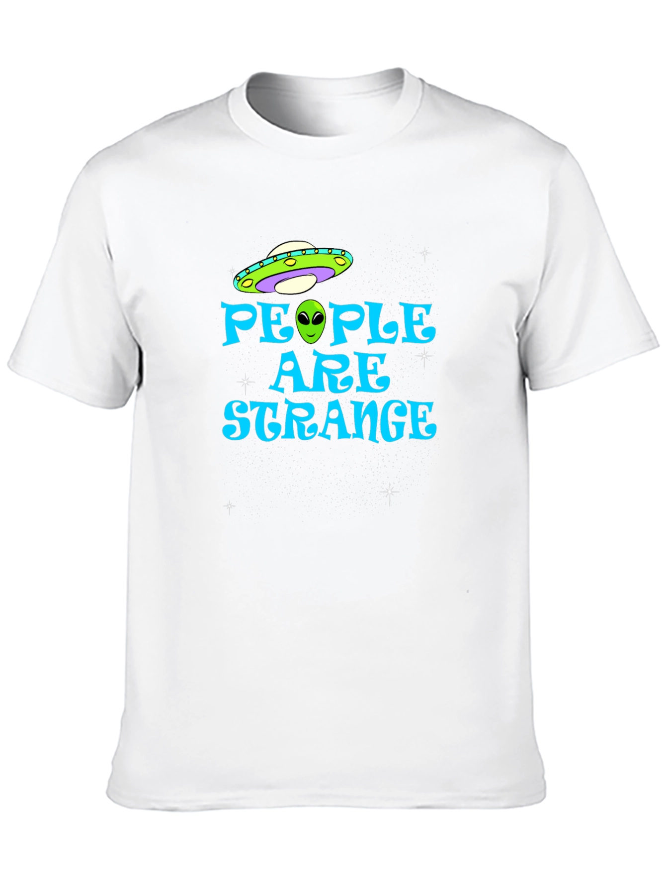 People Are Strange Alien UFO Graphic T-Shirt