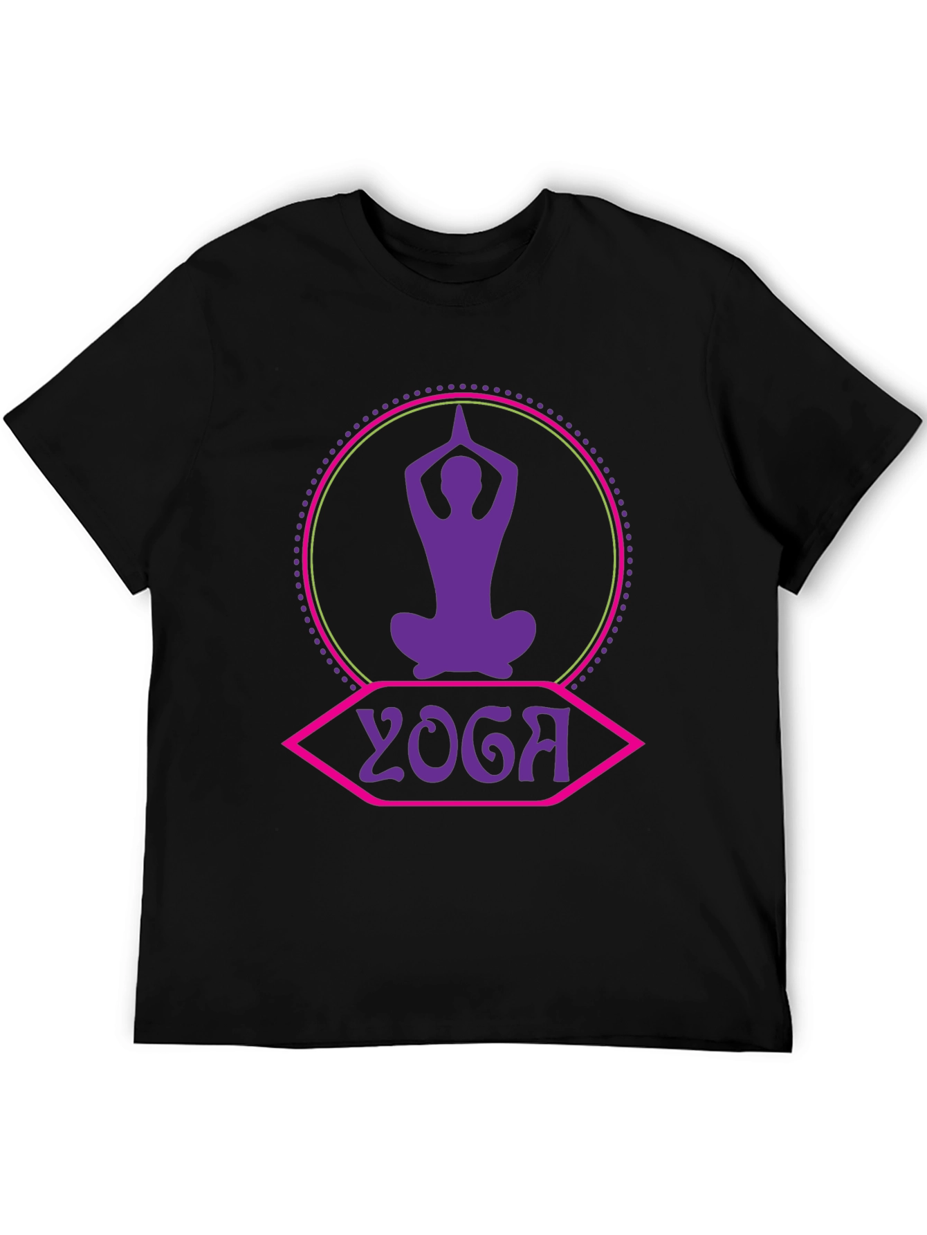 Yoga Silhouette Graphic Tee - Meditate in Style