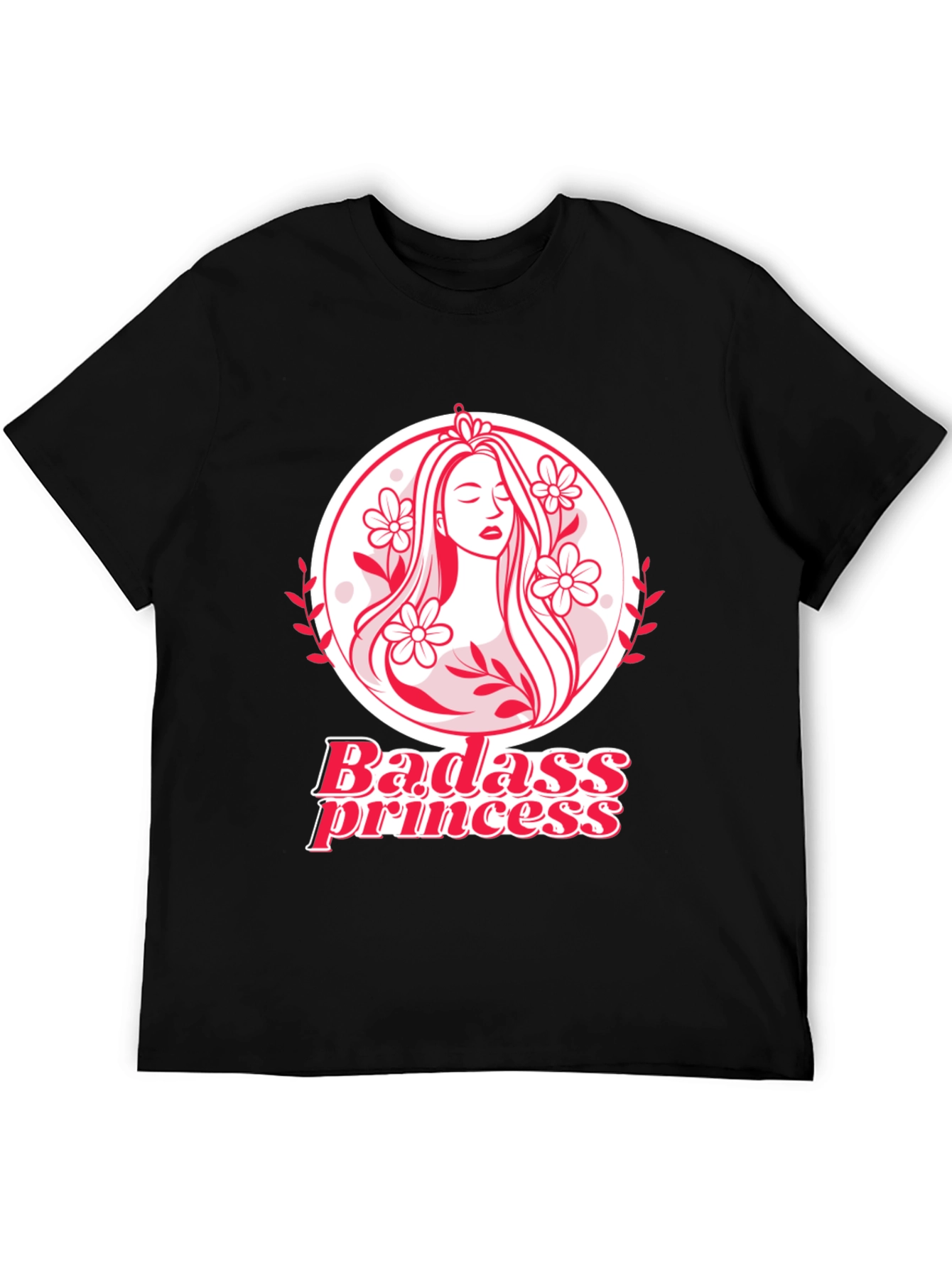 Badass Princess Graphic Tee - Black