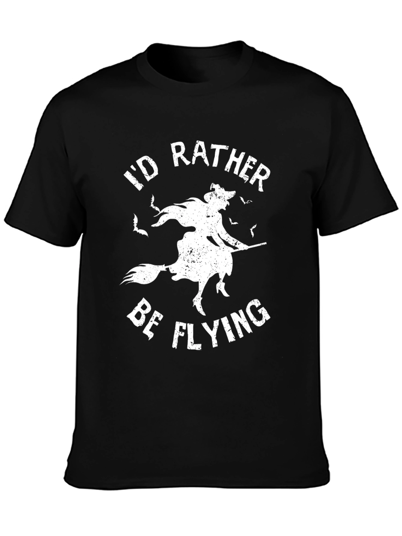 Witch Flying T-Shirt - Halloween Graphic Tee