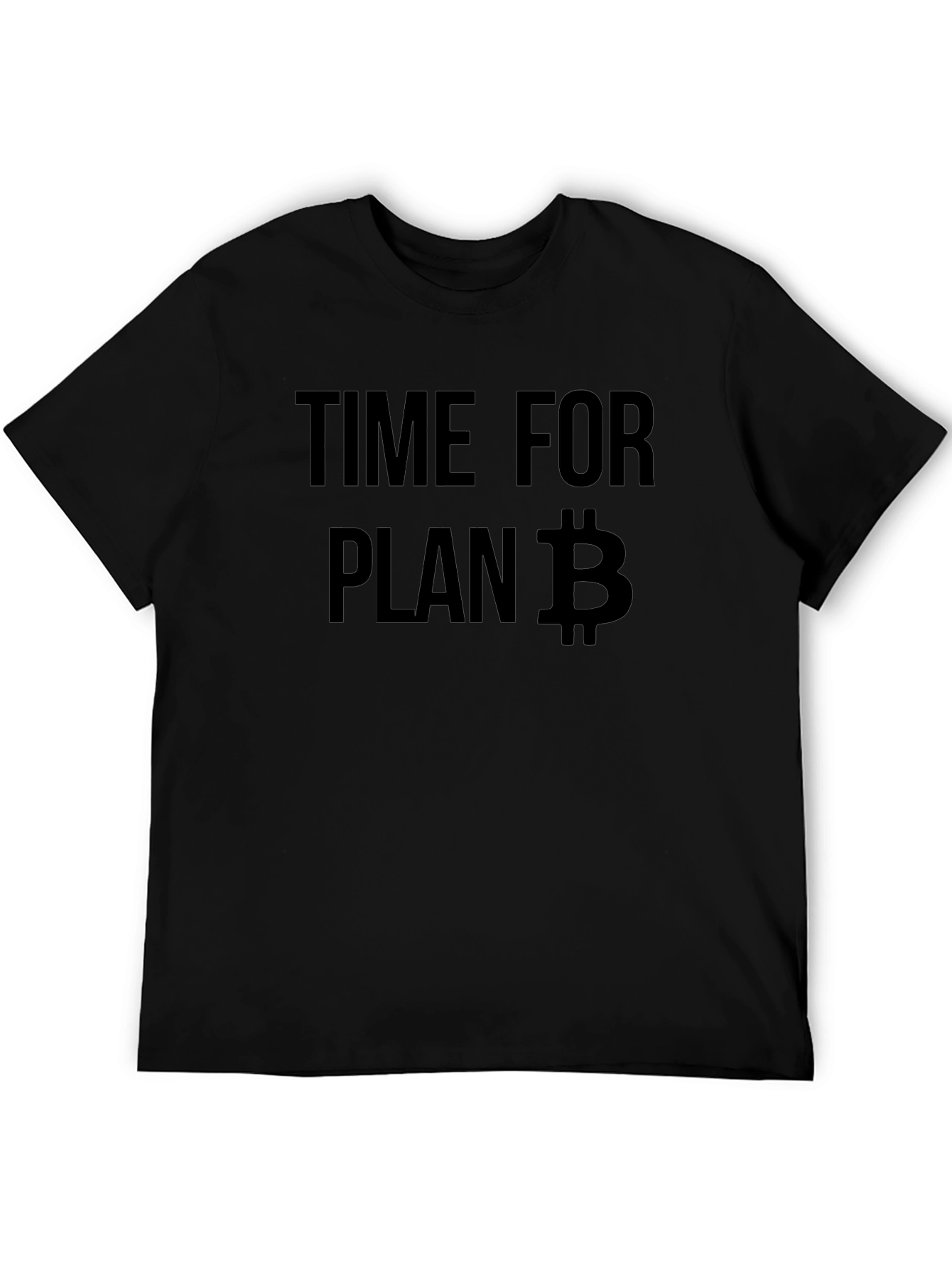 Time for Plan B Bitcoin Black T-Shirt