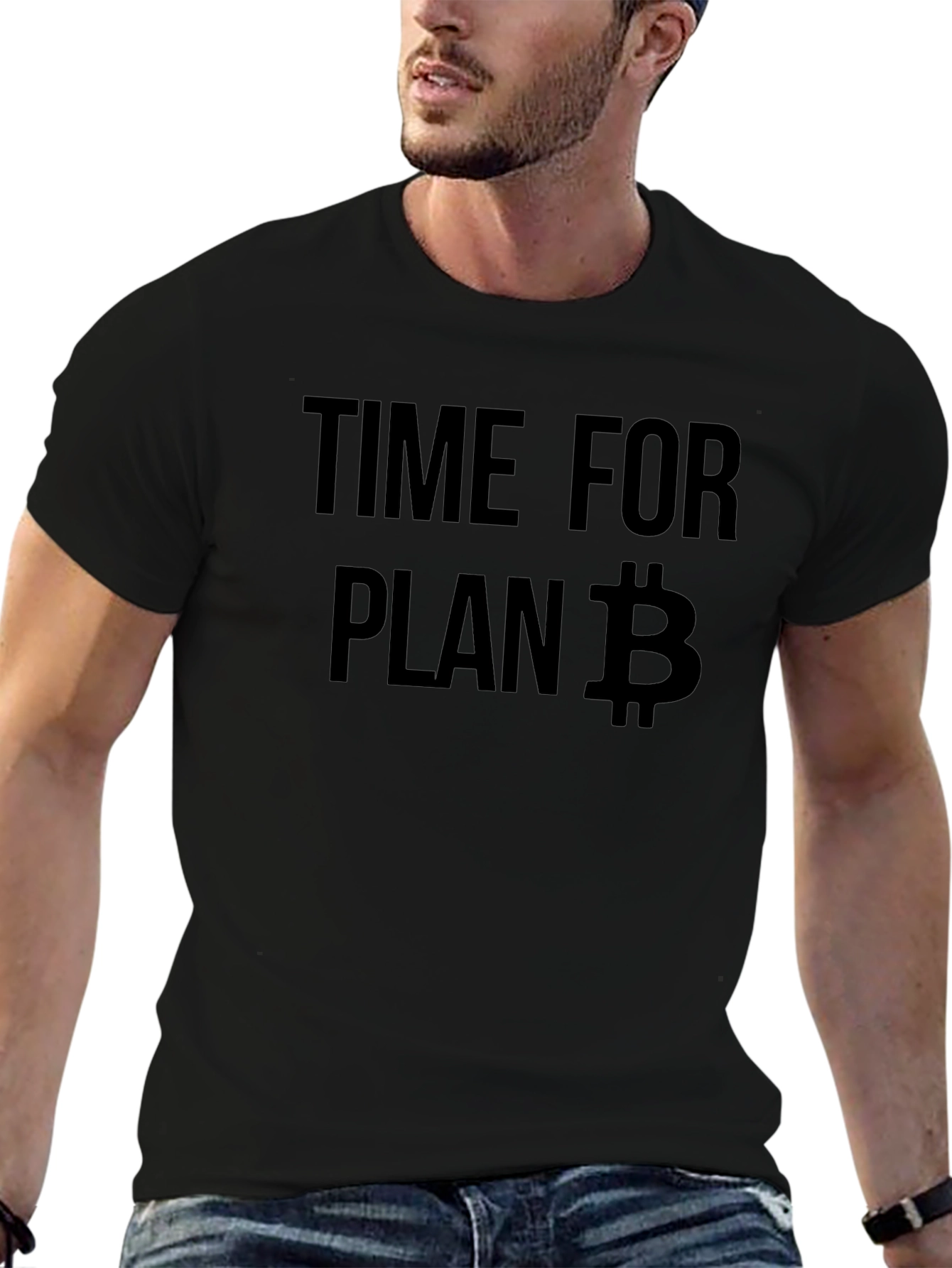 Time for Plan B Bitcoin Black T-Shirt