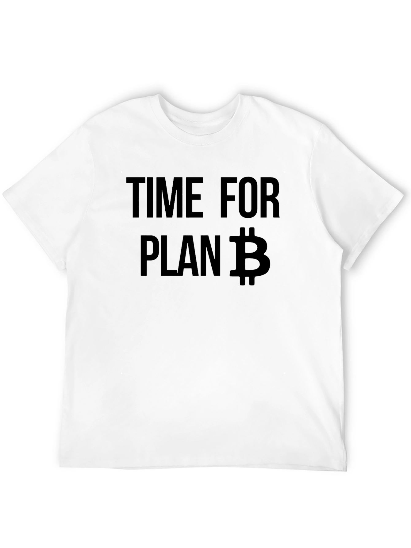 Time for Plan B Bitcoin Black T-Shirt
