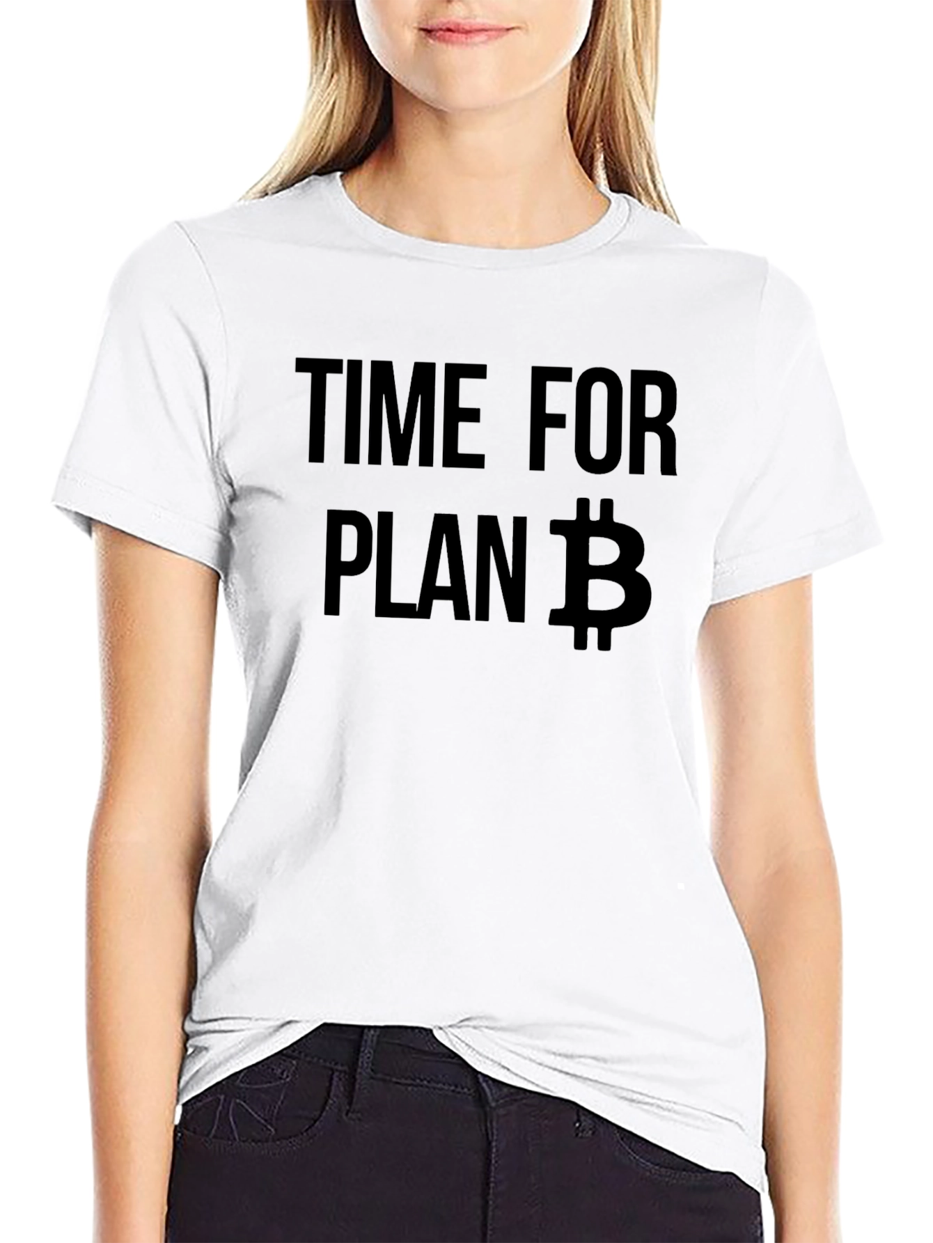 Time for Plan B Bitcoin Black T-Shirt