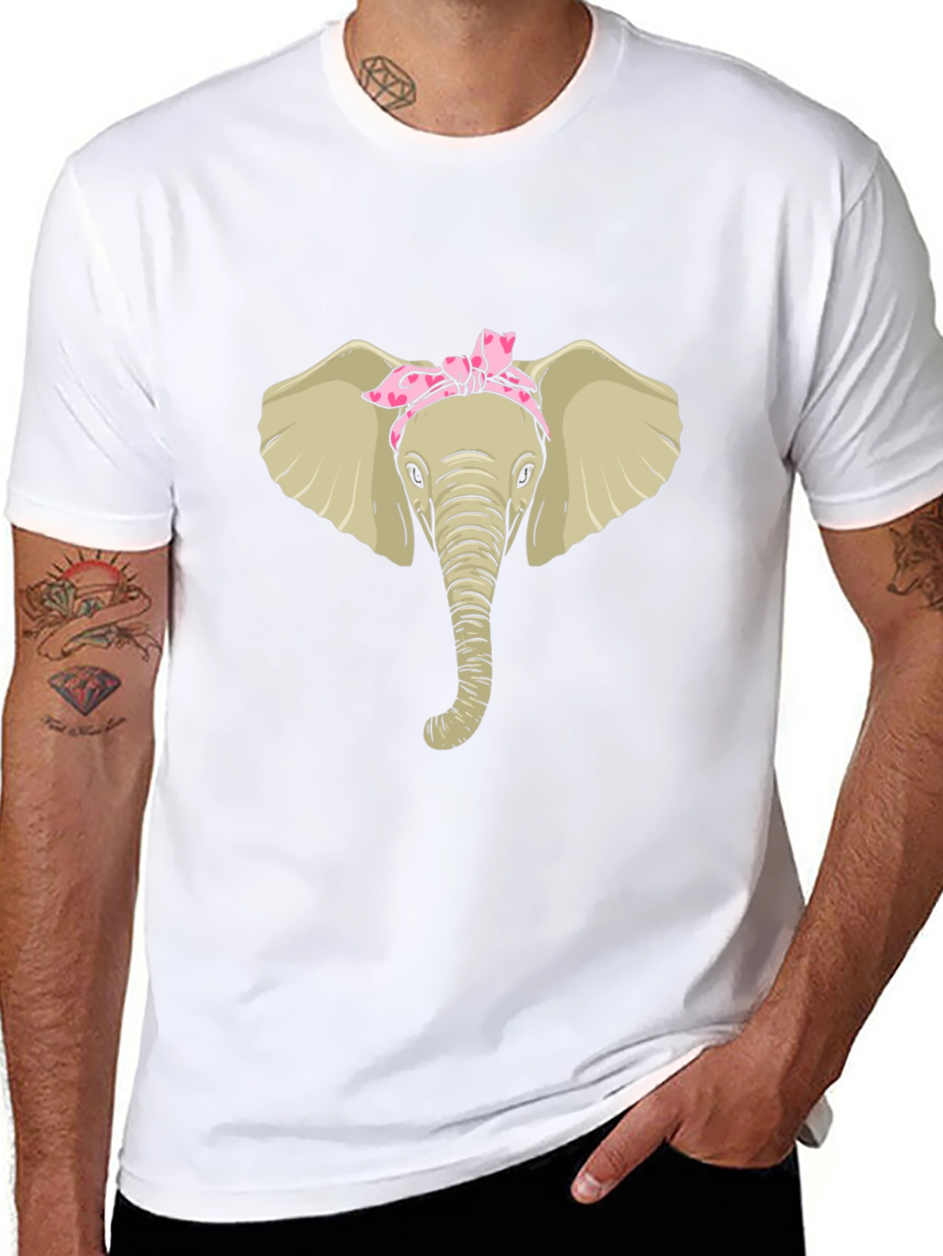 Elephant Bandana Graphic Tee