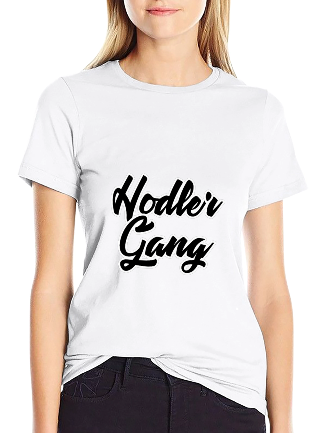 Hodler Gang Black Cotton Tee