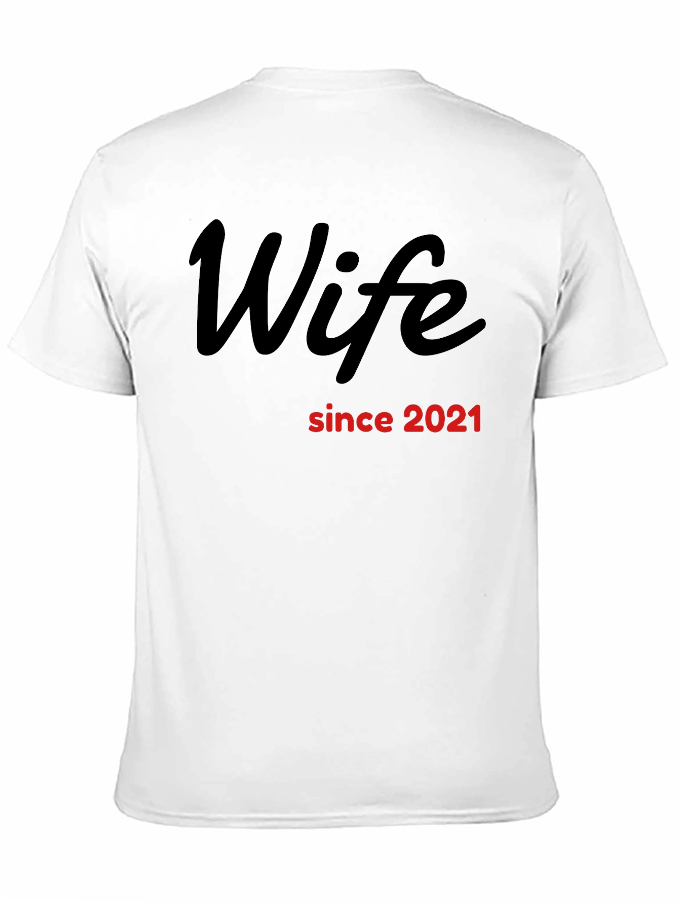 Wife Since 2021 Graphic Tee - Black