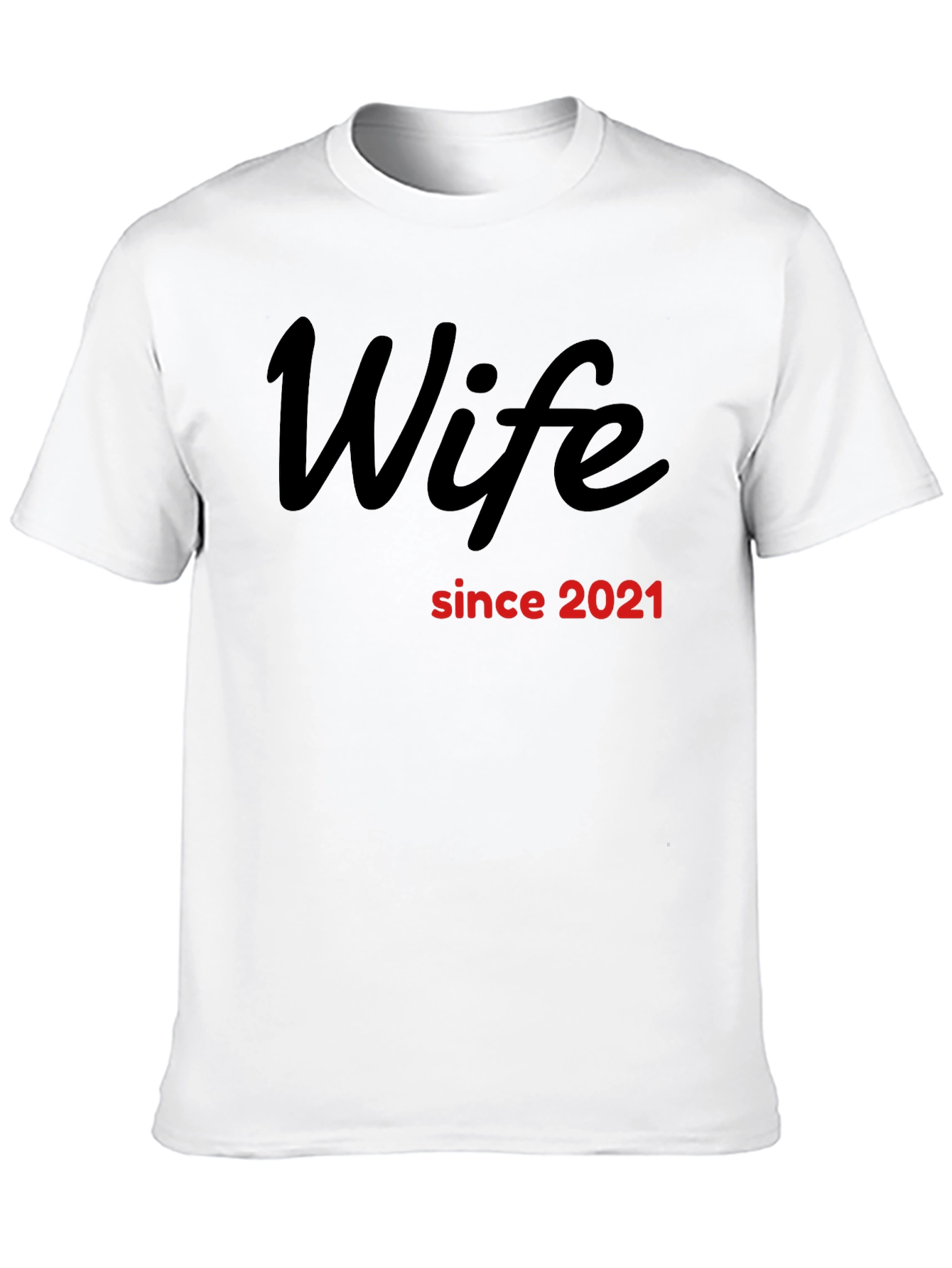 Wife Since 2021 Graphic Tee - Black