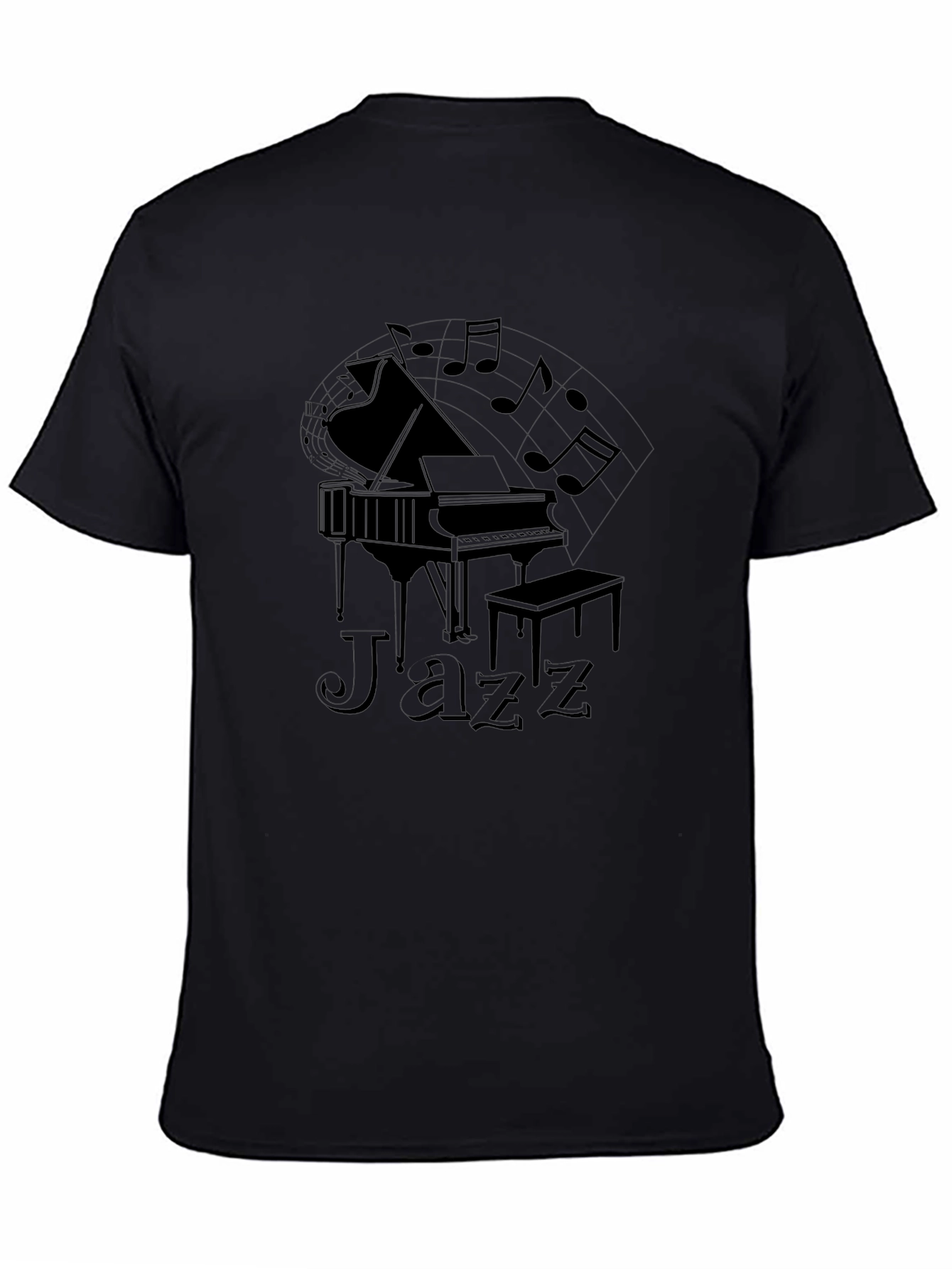 Jazz Piano Graphic T-Shirt - Musical Style