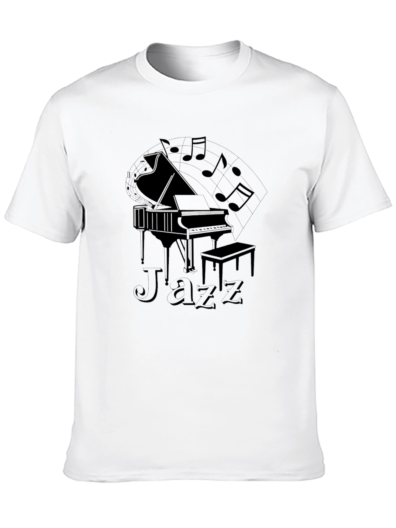 Jazz Piano Graphic T-Shirt - Musical Style