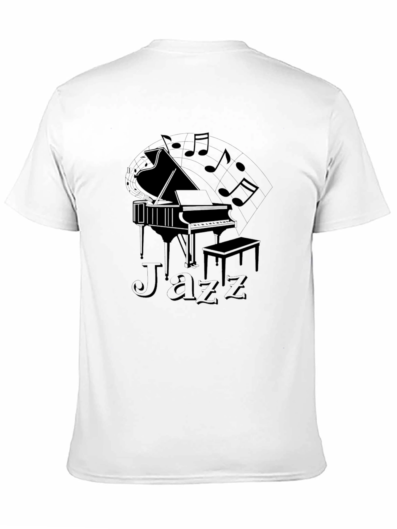 Jazz Piano Graphic T-Shirt - Musical Style