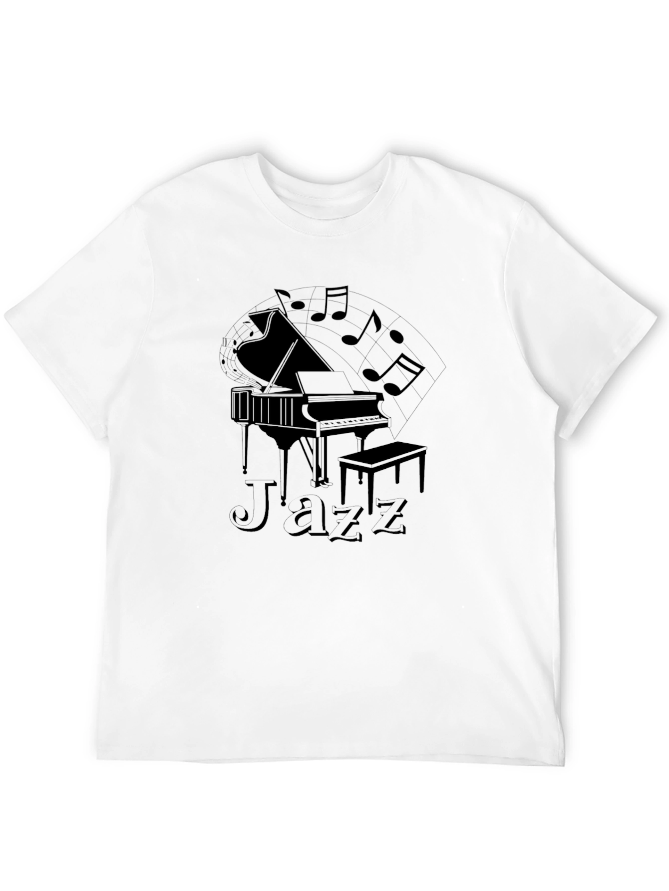 Jazz Piano Graphic T-Shirt - Musical Style