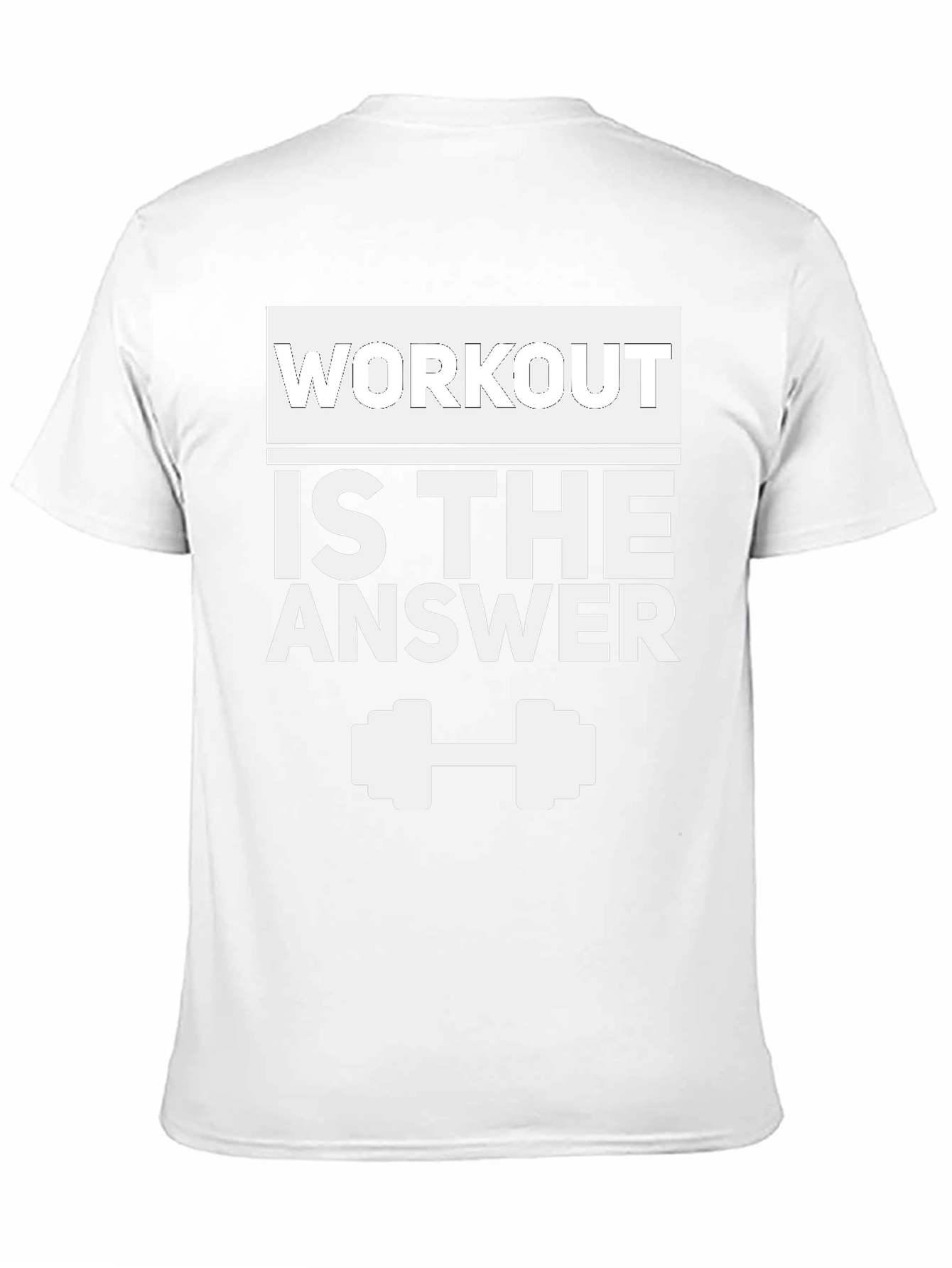 Workout is the Answer Black Graphic Tee