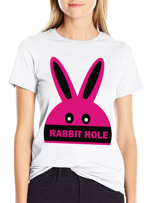 Rabbit Hole Graphic Tee - Fun Novelty T-Shirt