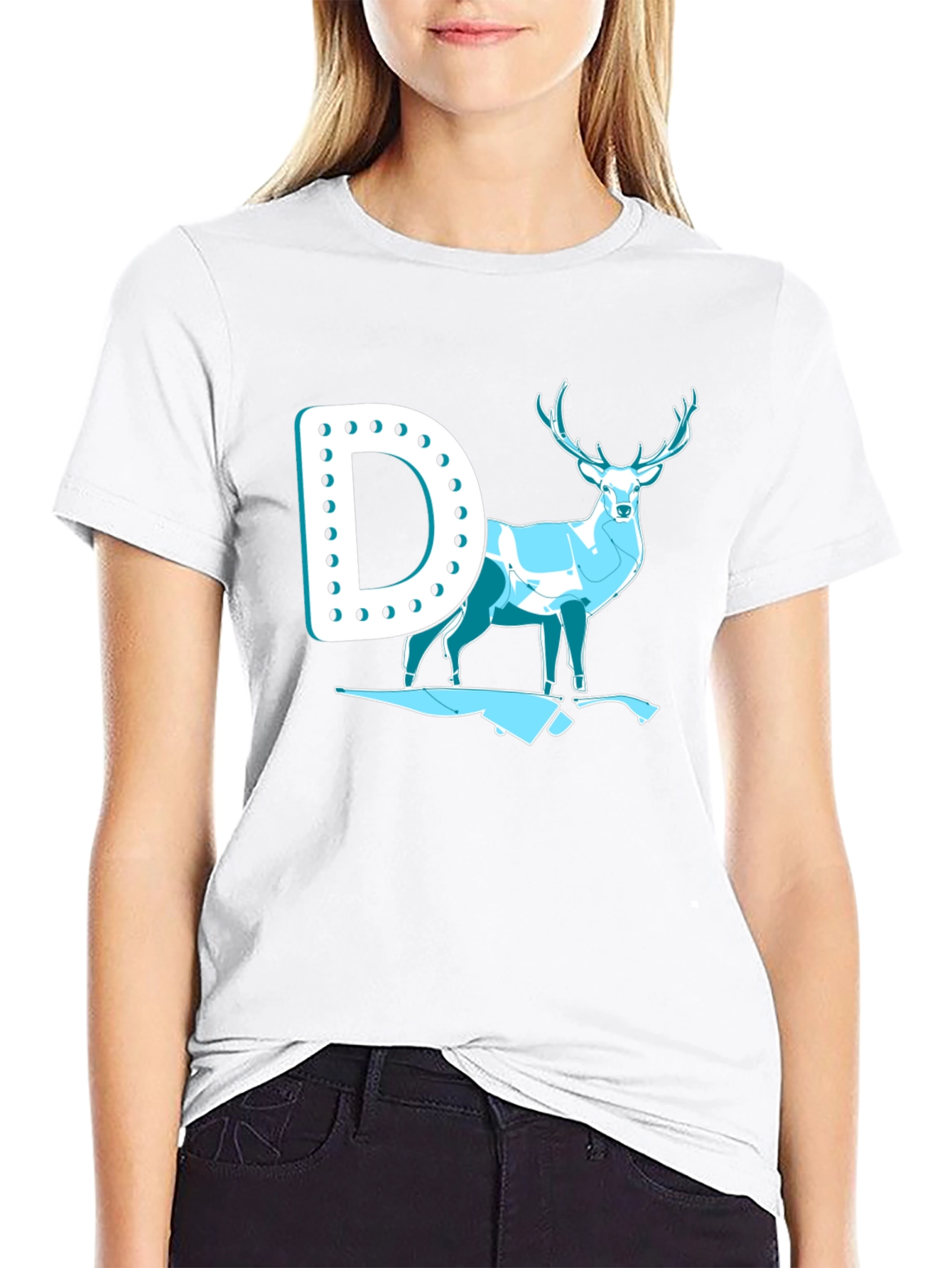 Hunting T-Shirt: Deer and Rifle Graphic Tee