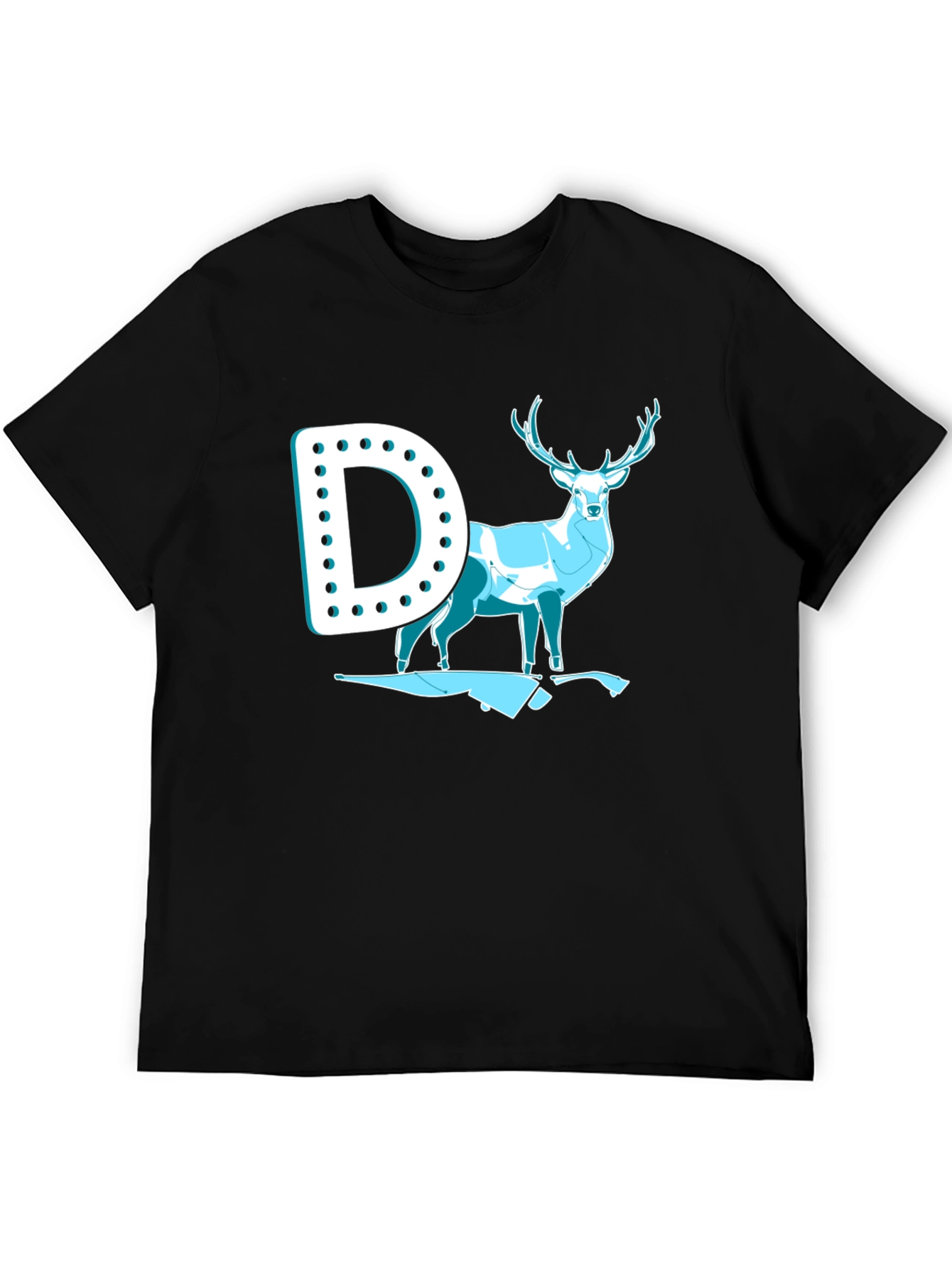 Hunting T-Shirt: Deer and Rifle Graphic Tee