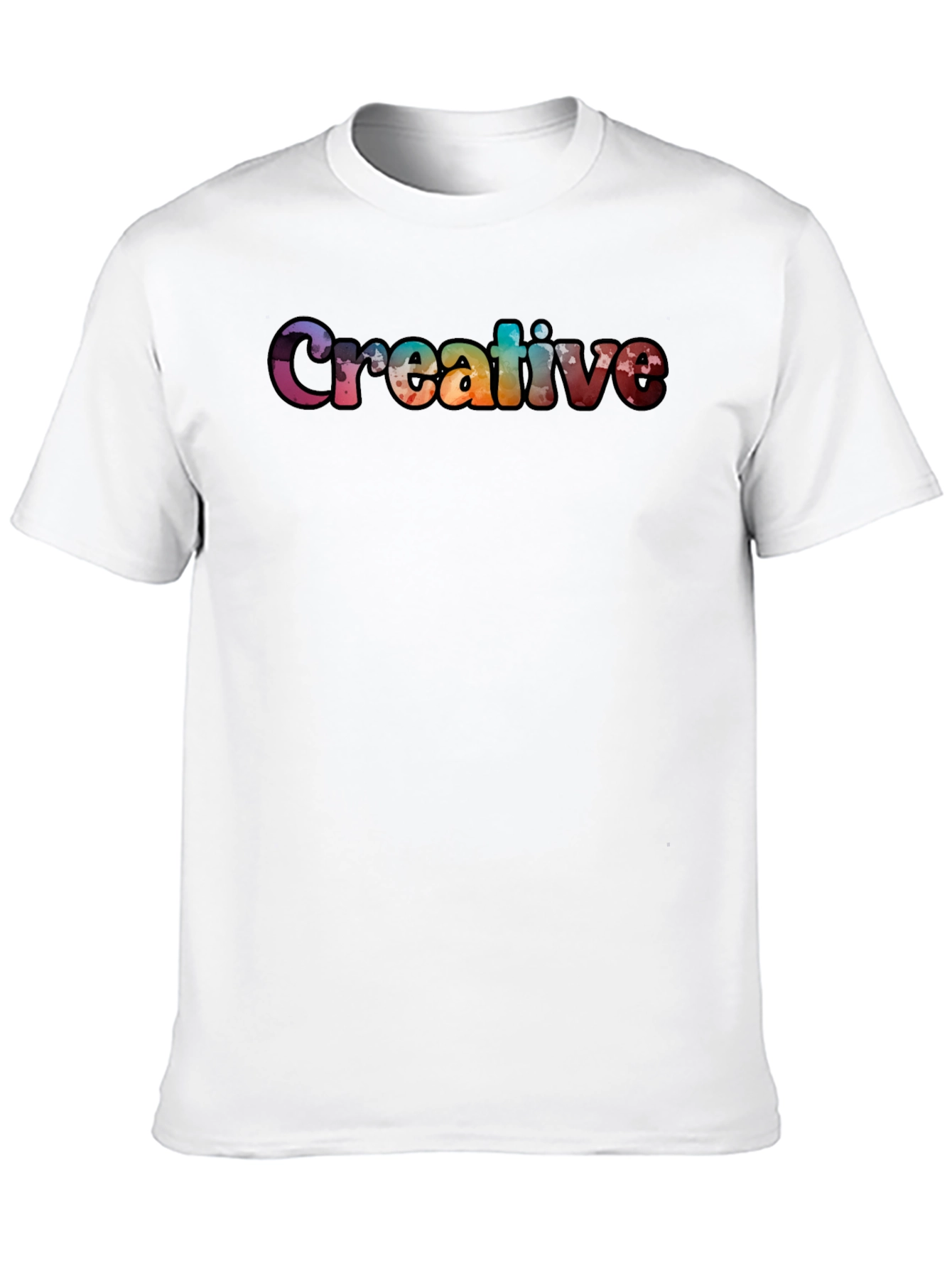 Creative Graphic Black T-Shirt