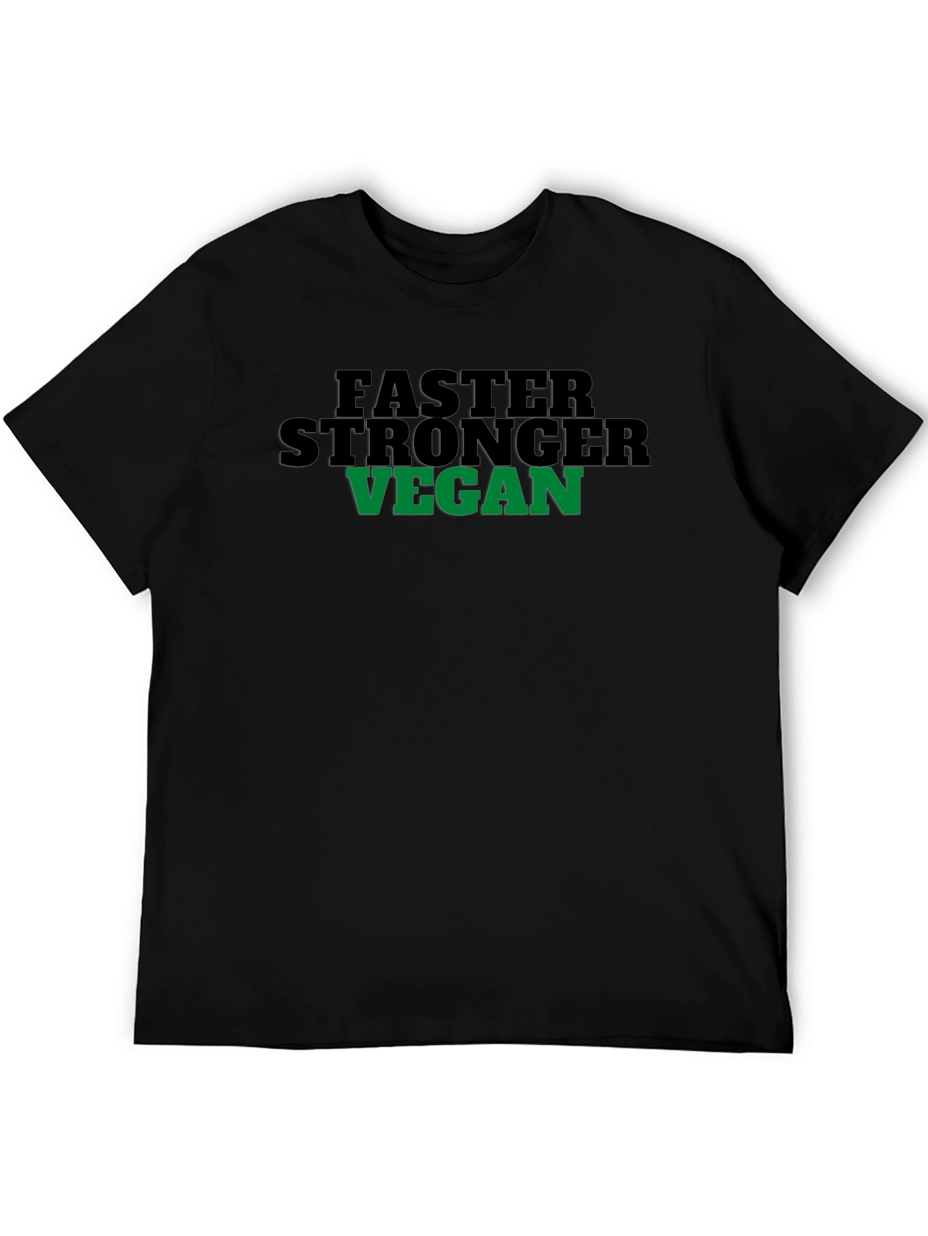 Vegan T-Shirt: Faster Stronger Vegan Graphic Tee