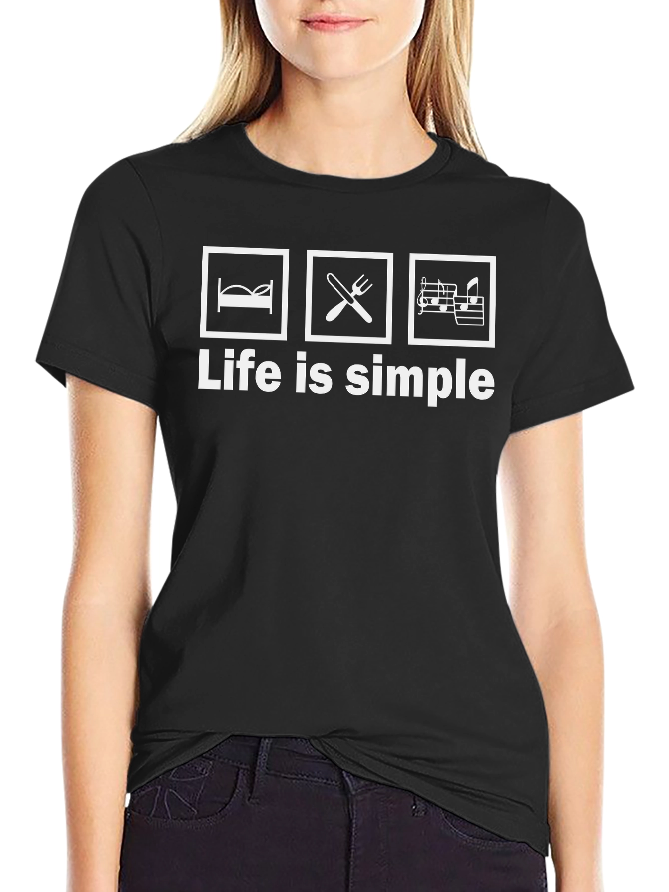 Life is Simple T-Shirt: Eat Sleep Music!