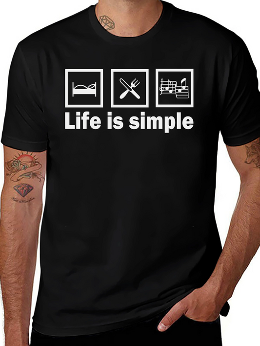 Life is Simple T-Shirt: Eat Sleep Music!