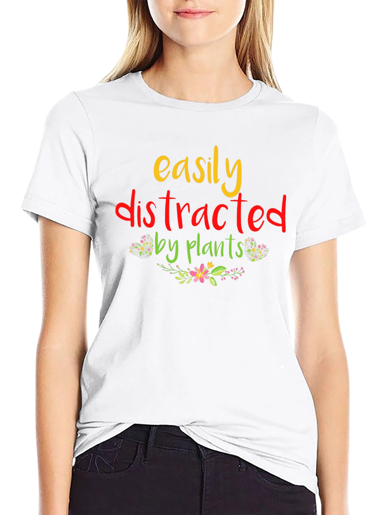 Easily Distracted by Plants Graphic T-Shirt