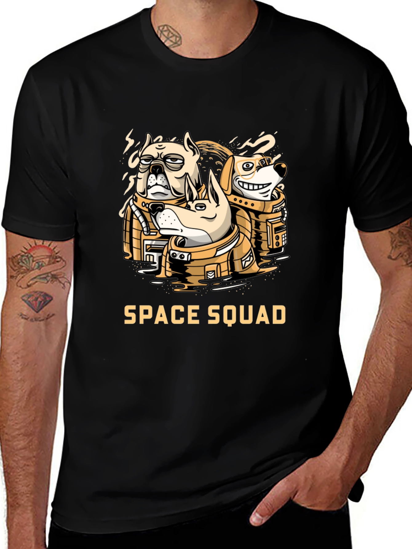 Space Squad Dog T-Shirt
