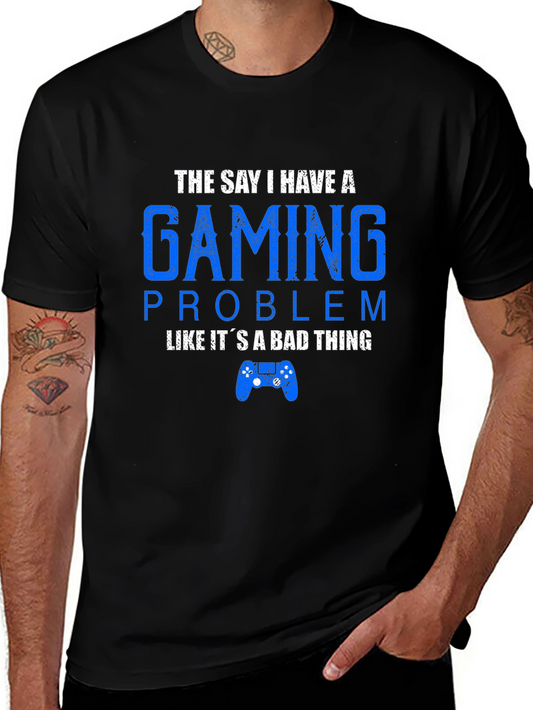Gaming Problem T-Shirt Funny Gamer Tee