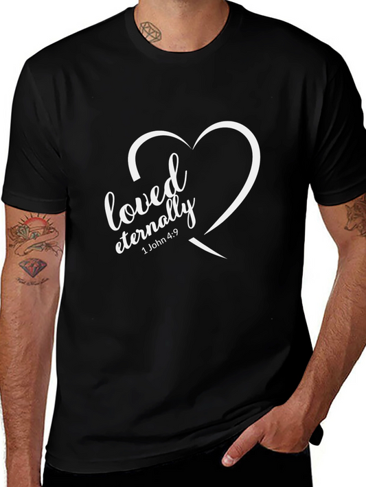 Loved Eternally Graphic Tee - Black