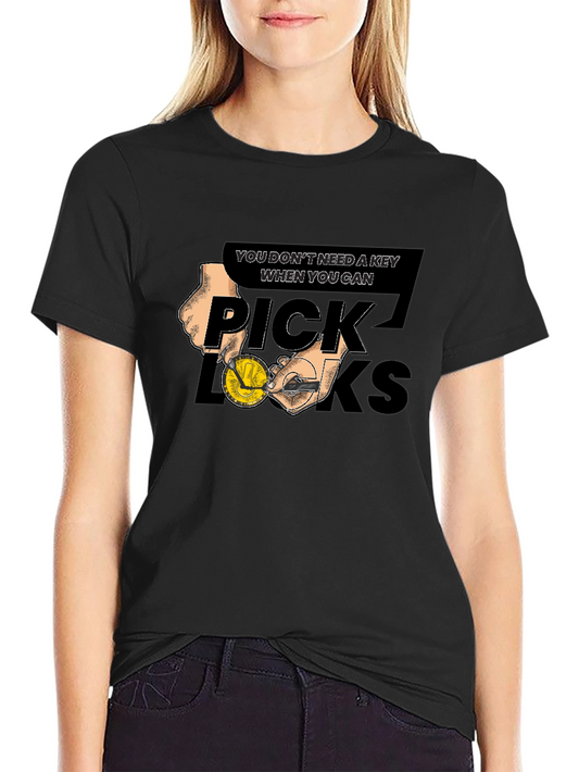 Pick Locks Graphic Tee - No Key Needed T-Shirt