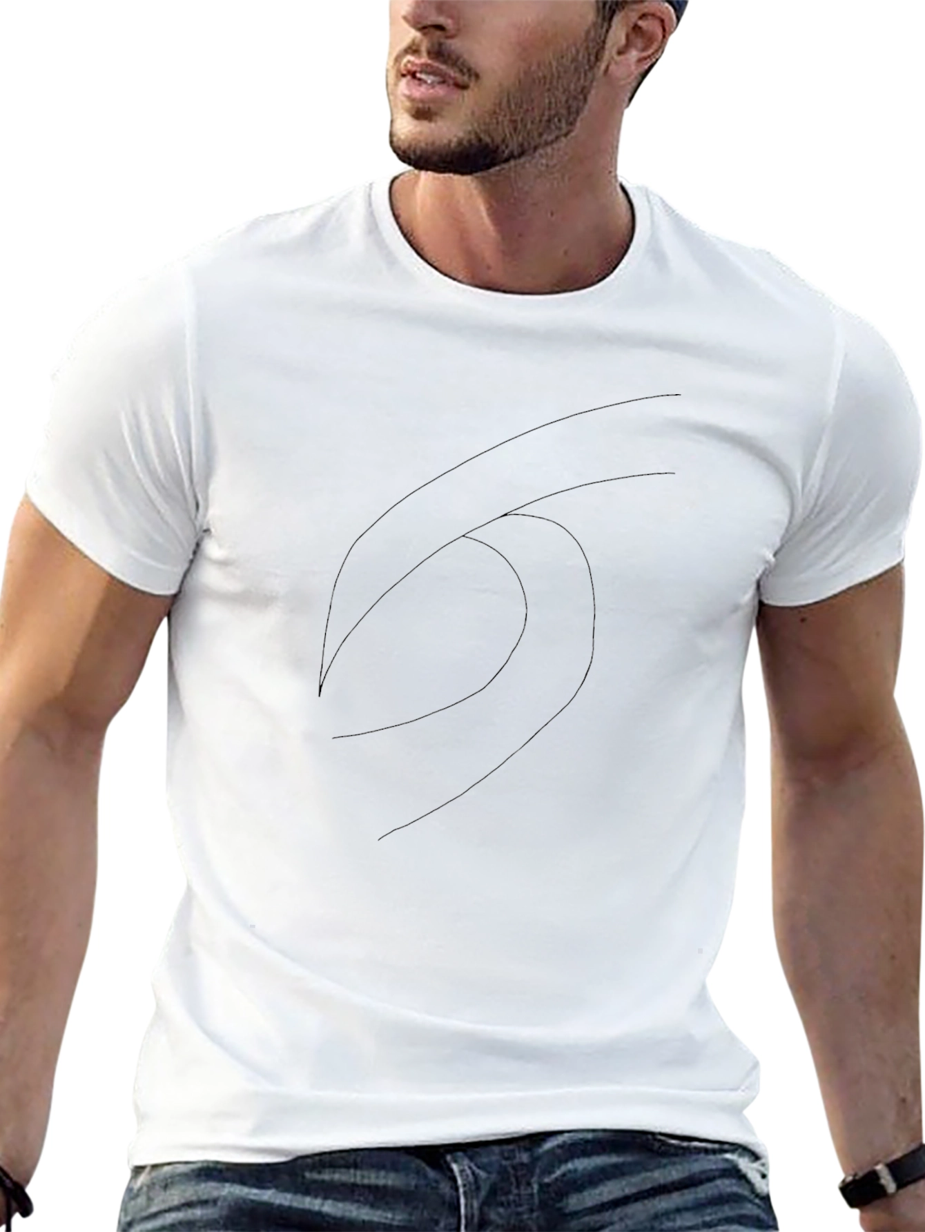 Stylish Black Graphic Tee for Men