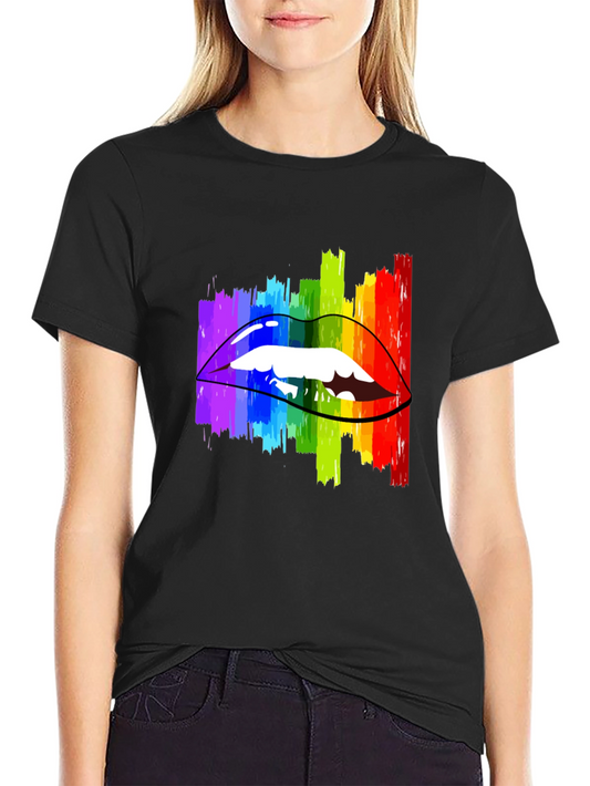 Rainbow Lips Graphic Tee