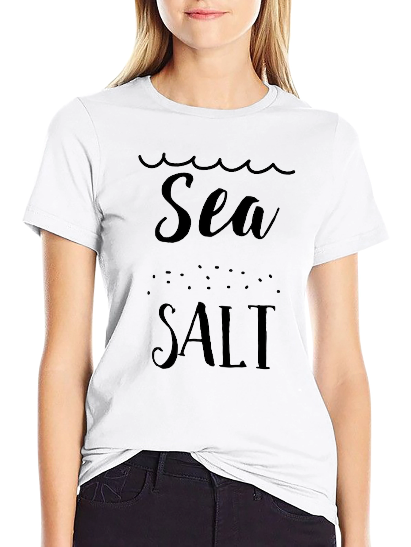 Sea Salt Black Graphic T-Shirt