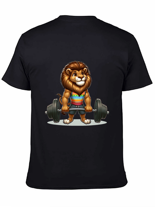 Lion Gym Bro Graphic Tee