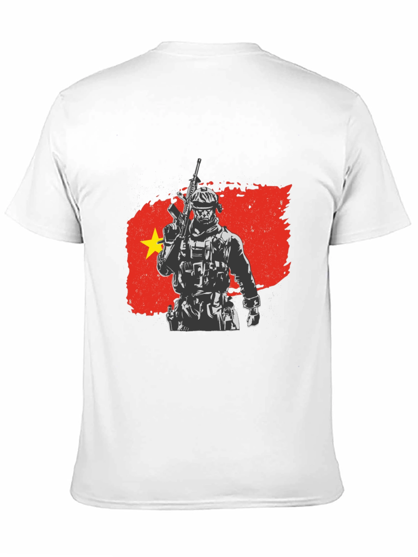 Vietnam Soldier Graphic Tee - Black