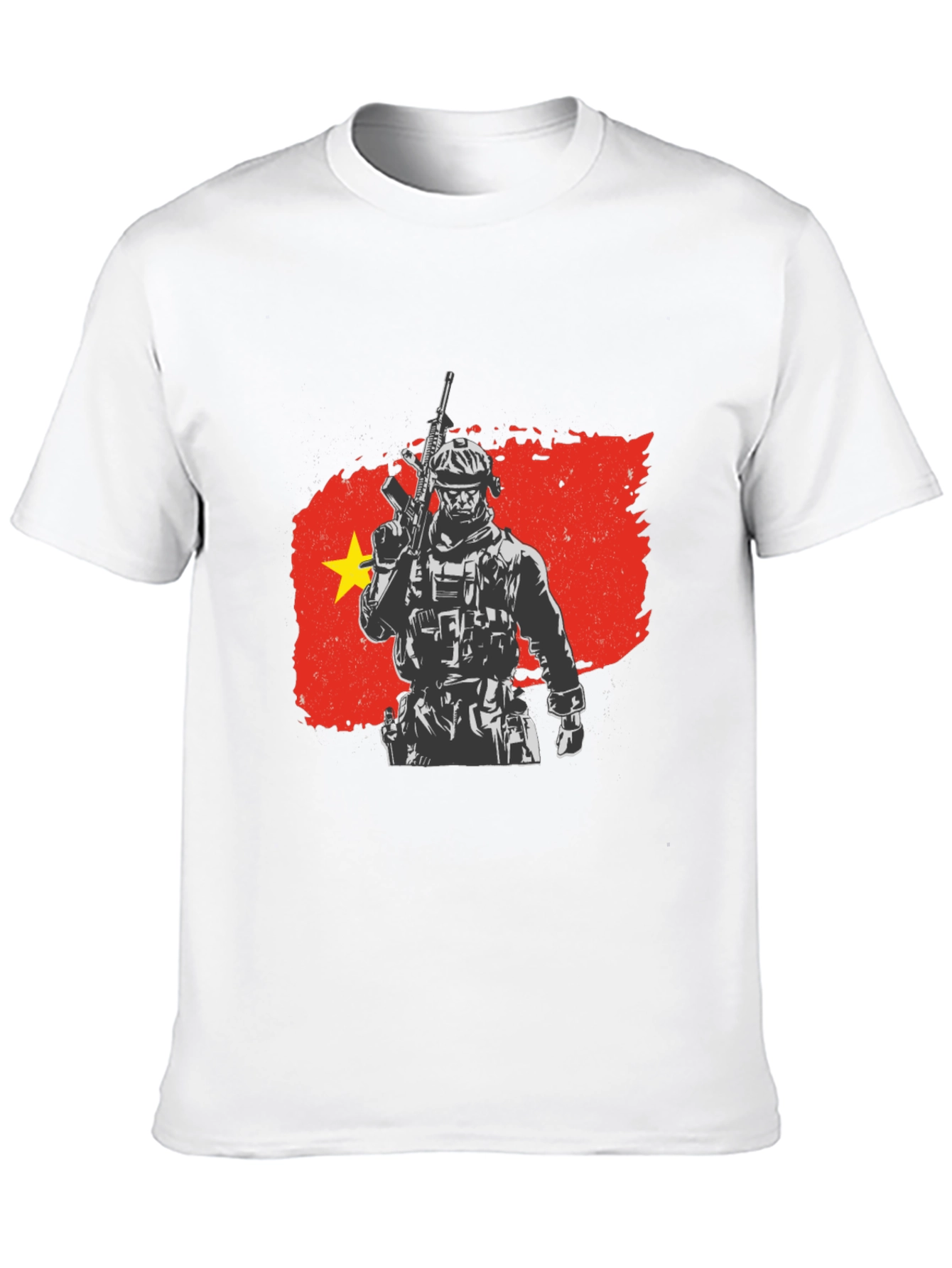 Vietnam Soldier Graphic Tee - Black