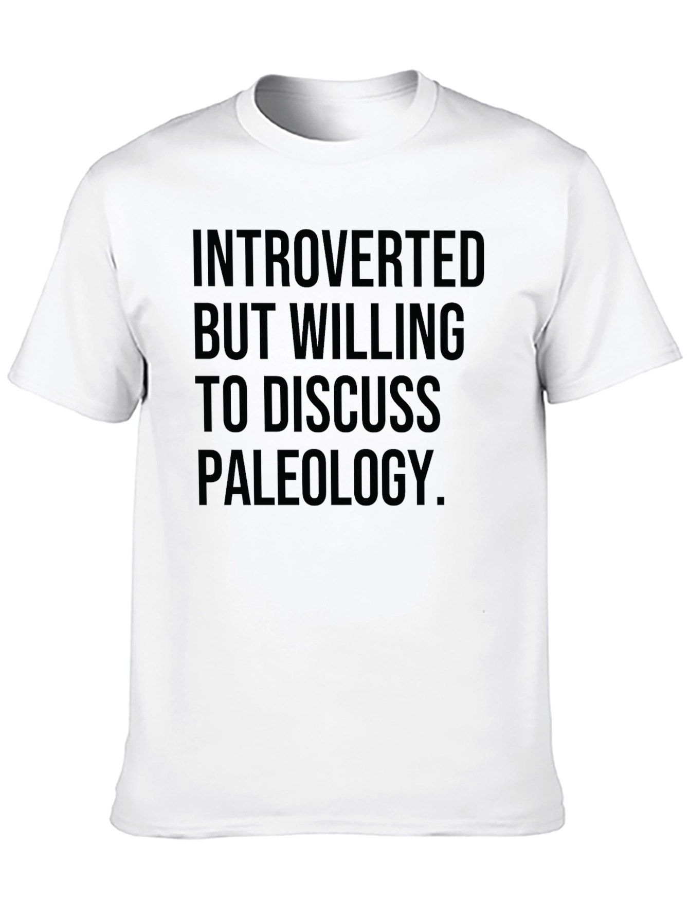 Introverted Paleontology T-Shirt - Black