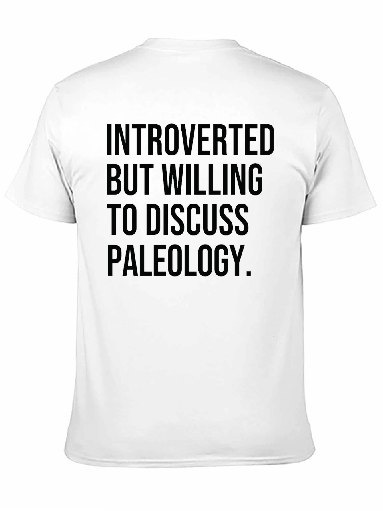 Introverted Paleontology T-Shirt - Black