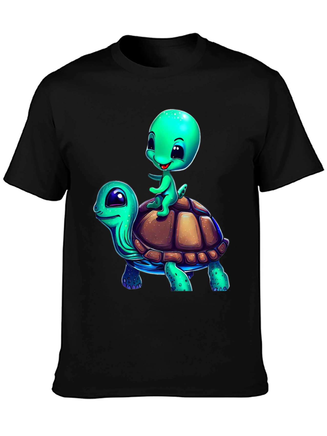Cartoon Turtle Ride T-Shirt