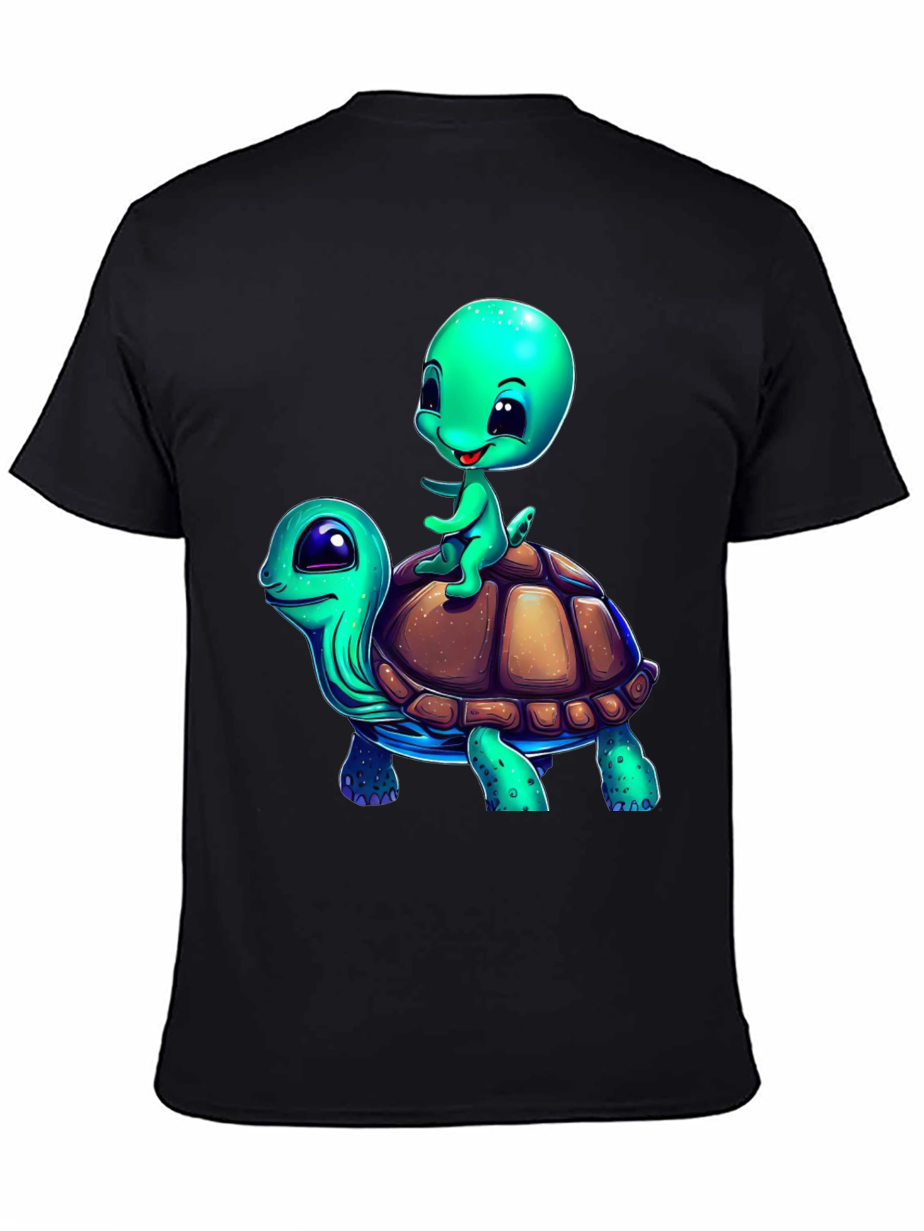 Cartoon Turtle Ride T-Shirt