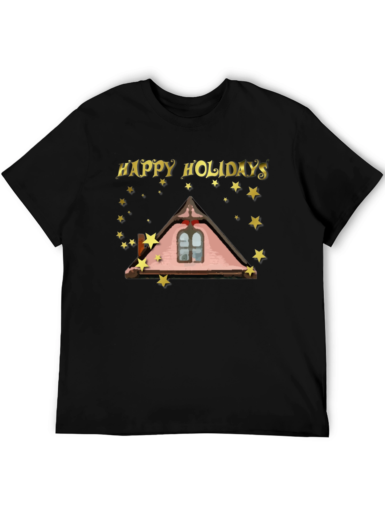 Happy Holidays Roofline Star T-Shirt