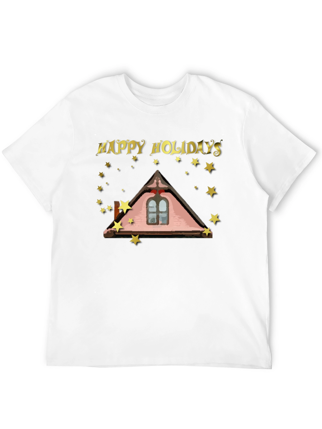 Happy Holidays Roofline Star T-Shirt